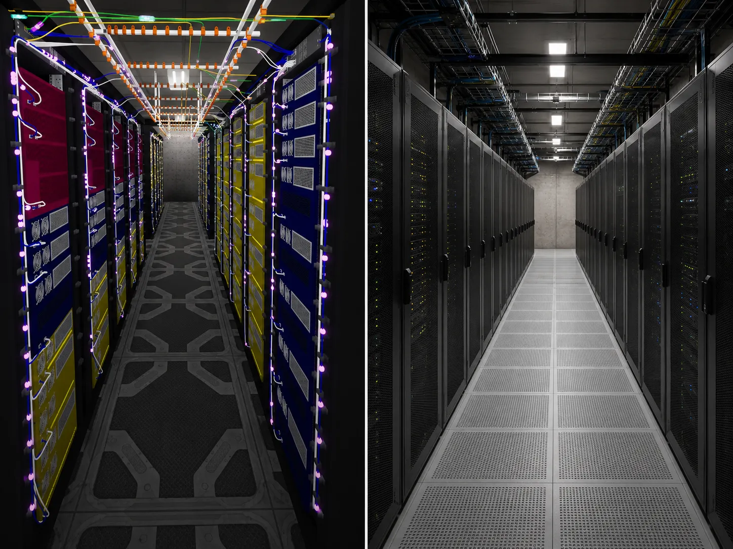 Сравнение: симулятор Data Center в Steam и серверный зал реального дата-центра
